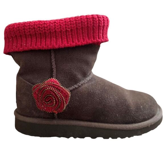 UGG Kids Shoes in Brown and Red - Picture 1 of 12